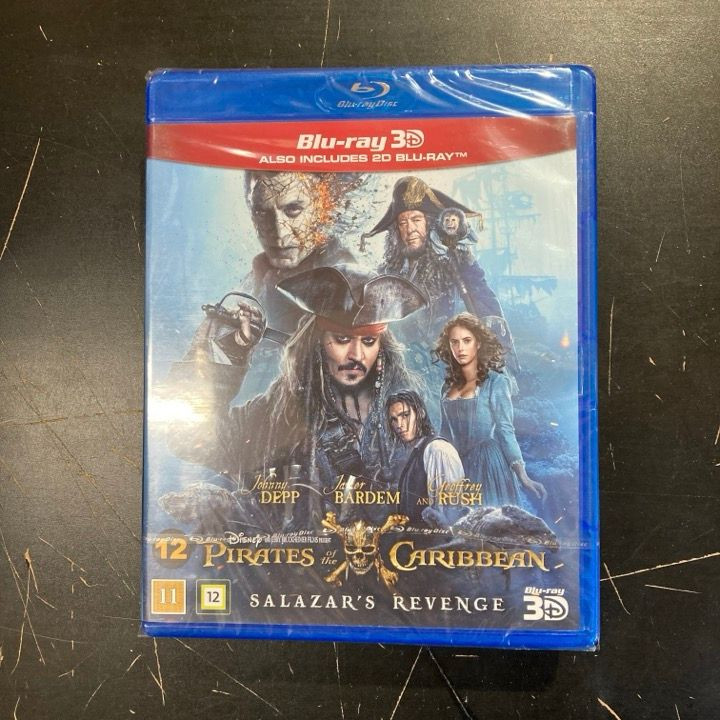 Pirates Of The Caribbean - Salazar's Revenge Blu-ray 3D+Blu-ray (avaamaton) -seikkailu-